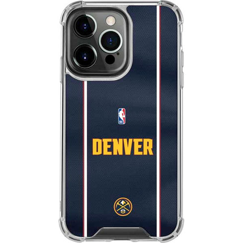 NBA Denver Nuggets Jersey iPhone 15 Pro Max Clear Case